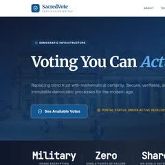 Sacred Vote home page